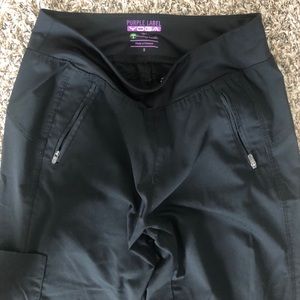 Purple label black scrub joggers
